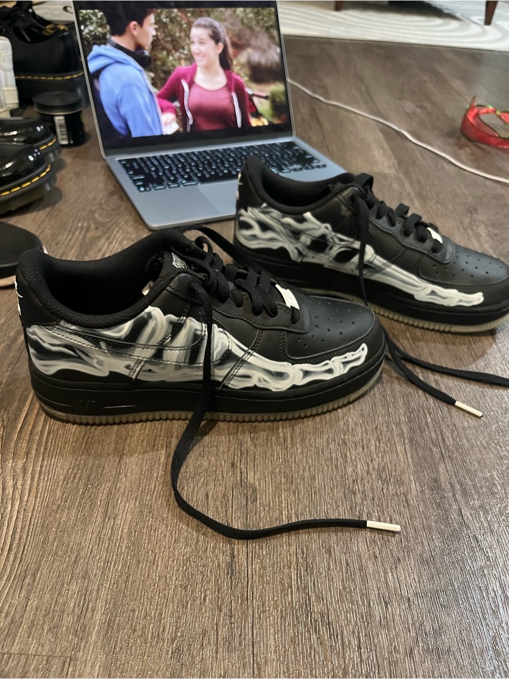 Nike Air Force 1 Low "Black Skeleton